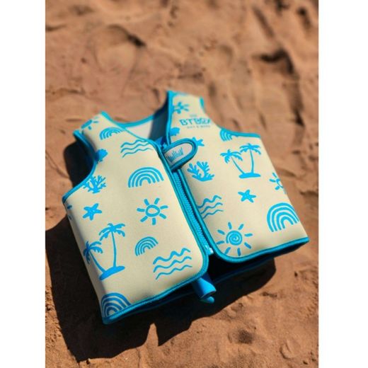Chaleco flotador aprendizaje Neon Palms BTBOX