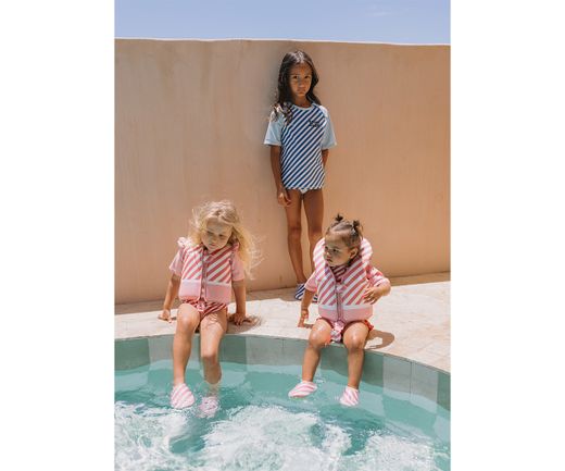 Chaleco Flotador Aprendizaje Stripes Bloom & Blush (Talla 1-2 años)