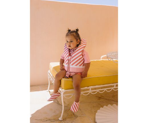 Chaleco Flotador Aprendizaje Stripes Bloom & Blush (Talla 1-2 años)