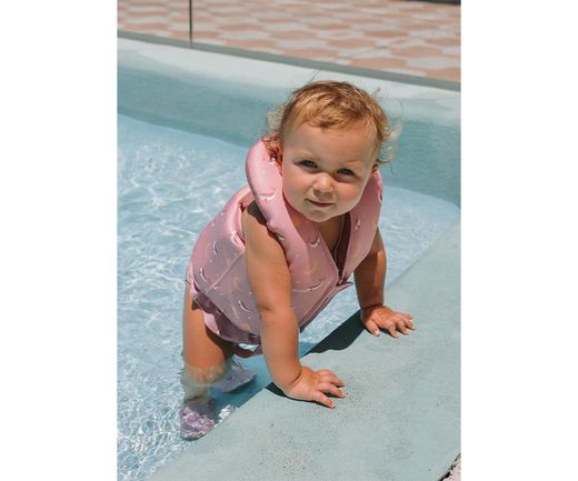 Chaleco Flotador Aprendizaje Whale Pink (Talla 1-2 años)