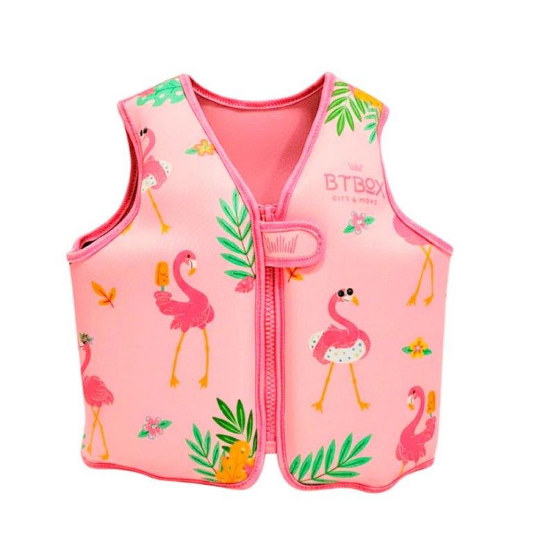Chaleco flotador aprendizaje Flamingos BTBOX Talla S