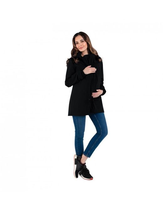 Chaqueta de porteo y premamá Numbat Go Negra