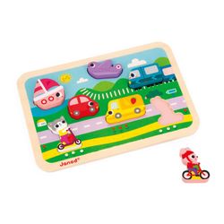 Chunky puzzle de los vehículos Janod