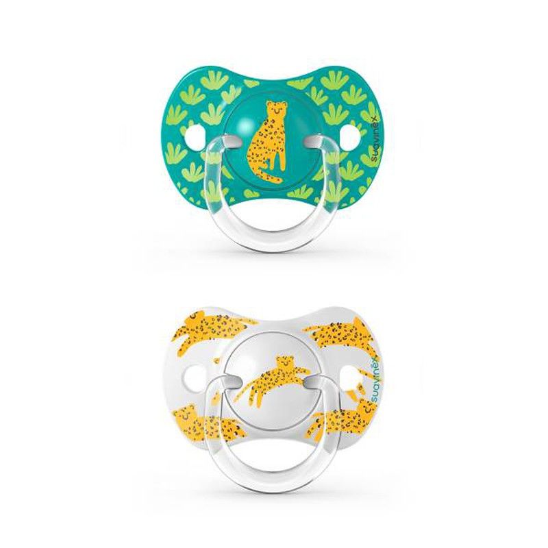 Chupete fisiológico S +18m 2ud Suavinex Fox Gris