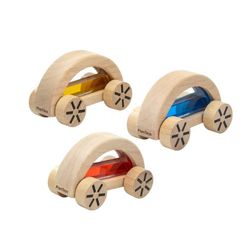 Coche de madera sensorial con líquido - Plantoys