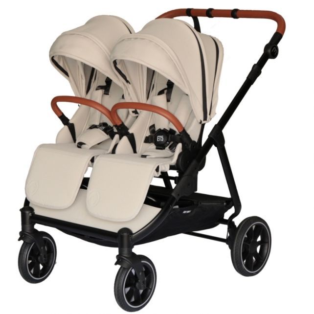 Cochecito doble Baby Monsters Easy Twin 5 Black