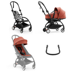 Cochecito Stokke YOYO5 con capazo y silla con barra delantera
