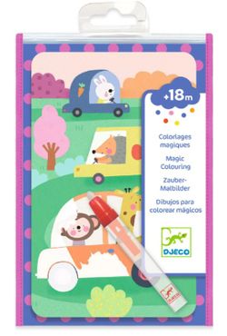 Colorear con agua En la carretera Djeco