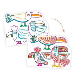 Colorazione Famiglie selvagge Djeco