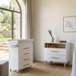 Cómoda TREVI Blanco/Madera Micuna