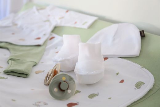 Cotton newborn outfit (Jacket + leggings) - Sonpetit