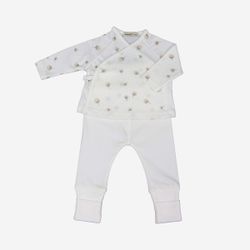 Conjunto de primera puesta algodón orgánico (Jubón+polaina) - Sonpetit