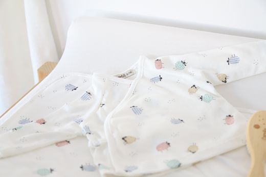 Conjunto de primera puesta algodón orgánico (Jubón+polaina) - Sonpetit