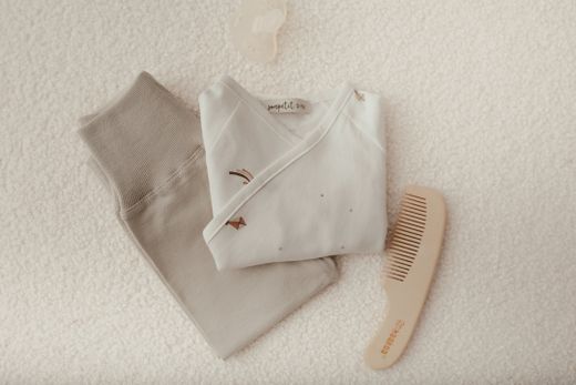 Conjunto de primera puesta algodón orgánico (Jubón+polaina) - Sonpetit