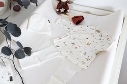 Conjunto de primera puesta algodón orgánico (Jubón+polaina) - Sonpetit