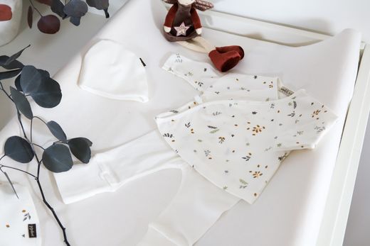 Conjunto de primera puesta algodón orgánico (Jubón+polaina) - Sonpetit