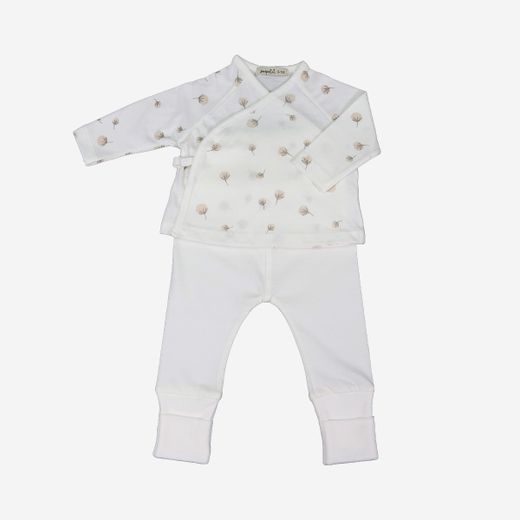 Conjunto de primera puesta algodón orgánico (Jubón+polaina) - Sonpetit