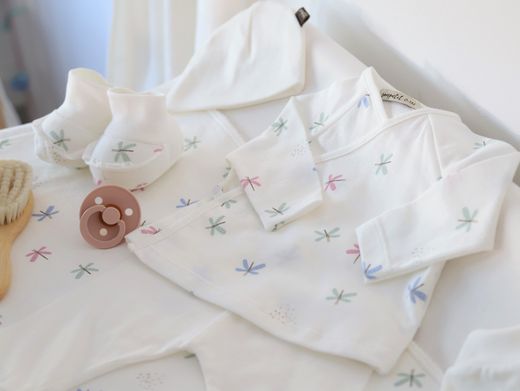 Conjunto de primera puesta algodón orgánico (Jubón+polaina) - Sonpetit