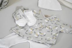 Conjunto de primera puesta algodón orgánico (Jubón+polaina) - Sonpetit