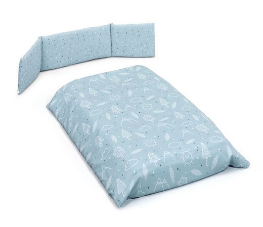 Nordic set + protector + bottom sheet tencel 90x50