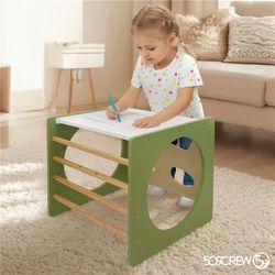 CUBO escalada Verde/Natural Montessori