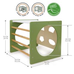 CUBO escalada Verde/Natural Montessori