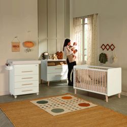 Cuna 120x60 TREVI Blanco/Madera Micuna