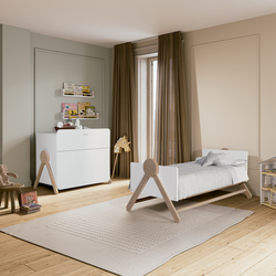Cuna 140x70 BED SWING Blanco/Madera Micuna