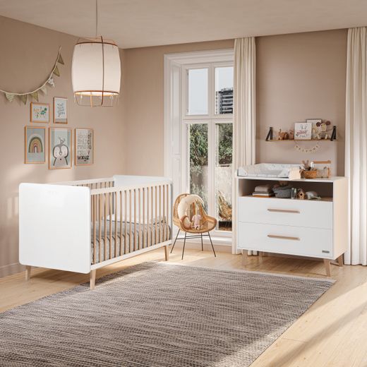 Cuna 140x70 BIG TREVI Blanco/Madera Micuna