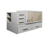 Cuna convertible 140x70 con cajones Padova IKID