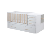 Cuna convertible 140x70 con somier nido Padova IKID