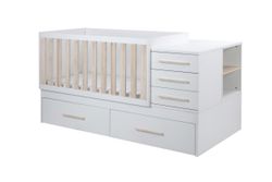 Cuna convertible 140x70 con somier nido Padova IKID