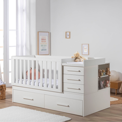Cuna convertible 140x70 con somier nido Padova IKID