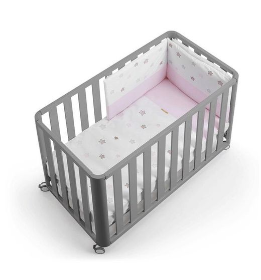 Co-sleeping cot DOCO Sleeping GRAY 120x60 - Complete