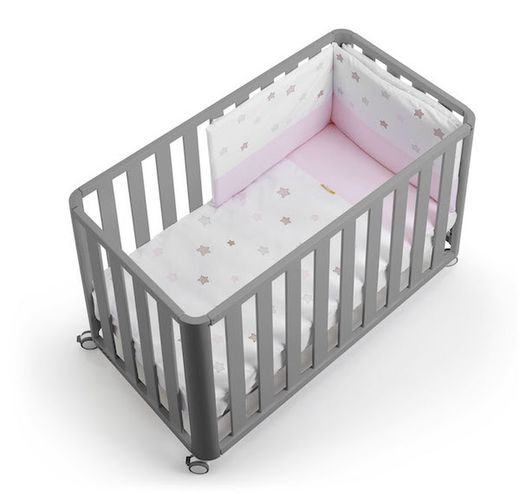 Co-sleeping cot DOCO Sleeping GRAY 120x60 - Complete