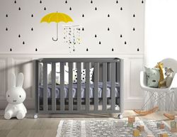 Co-sleeping cot DOCO Sleeping GRAY 120x60 - Complete