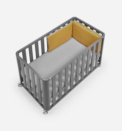 Co-sleeping cot DOCO Sleeping GRAY 120x60 - Complete