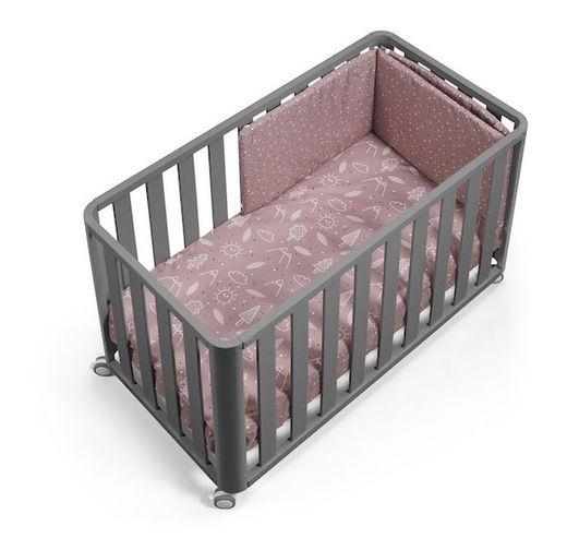 Co-sleeping cot DOCO Sleeping GRAY 120x60 - Complete