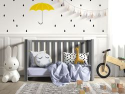 Co-sleeping cot DOCO Sleeping GRAY 120x60 - Complete