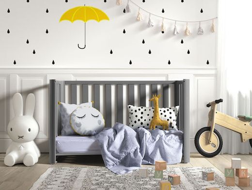 Co-sleeping cot DOCO Sleeping GRAY 120x60 - Complete