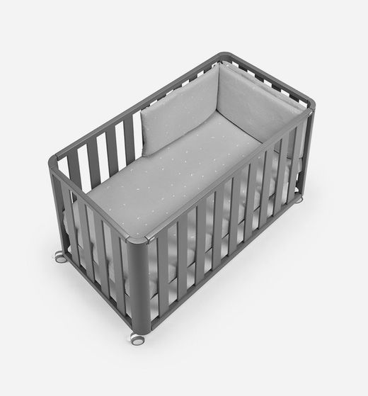 Co-sleeping cot DOCO Sleeping GRAY 120x60 - Complete