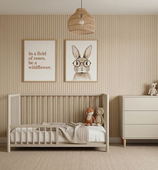 Cuna TESORI COLECHO beige (sin colchón) (incluye Kit colecho de Cotinfant)
