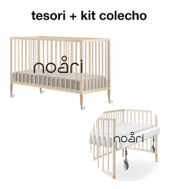 Cuna TESORI COLECHO beige (sin colchón) (incluye Kit colecho de Cotinfant)