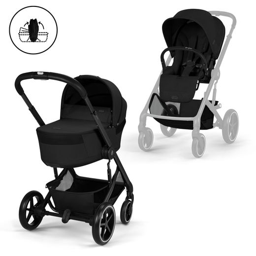 Cybex Balios S Lux con capazo plegable