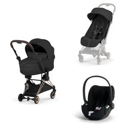 Cybex COYA Style Matt Black - Style Collection con grupo 0+