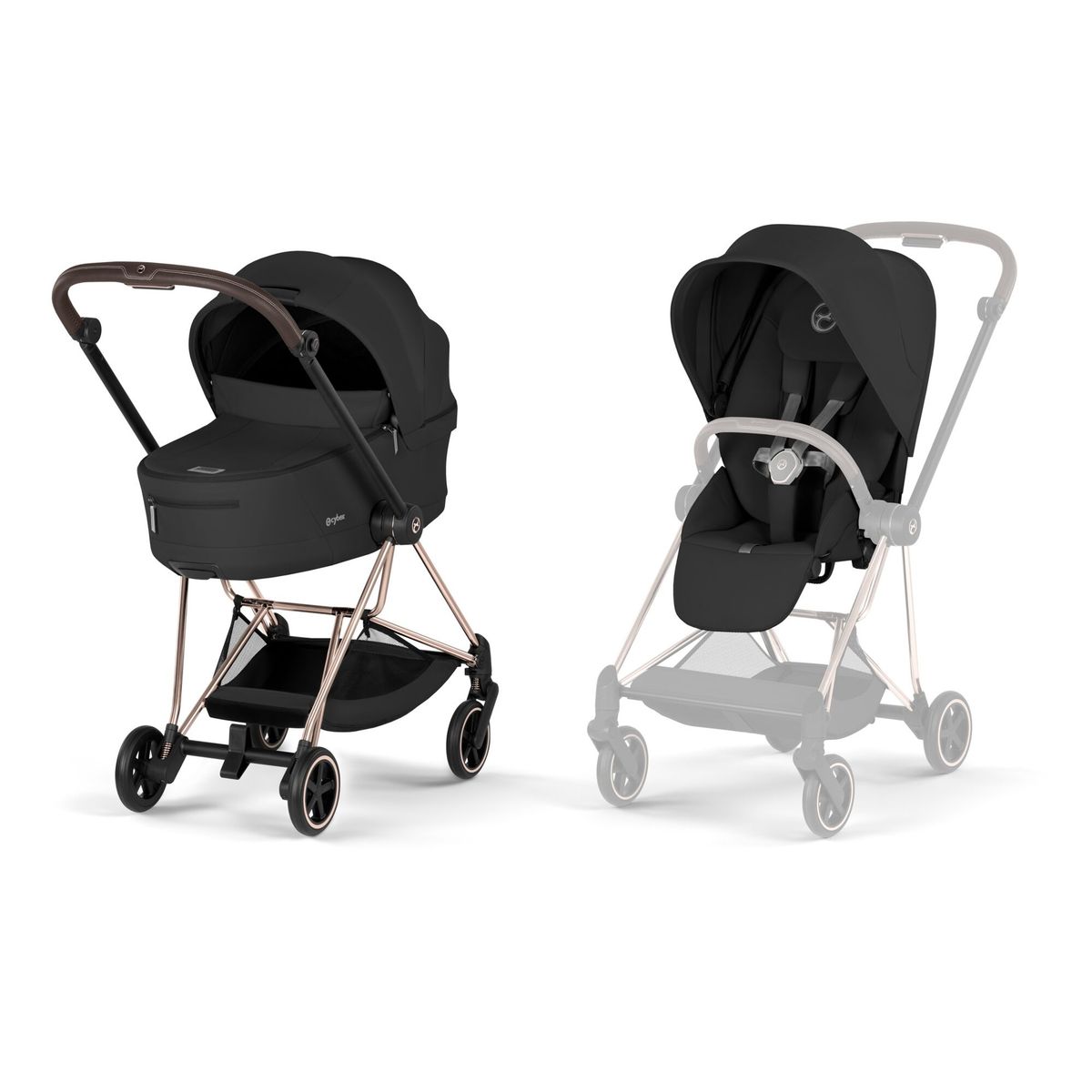 Cybex MIOS Comfort Matt Black/Cozy Beige