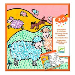 Dispensador de 10 dibujos para colorear Djeco