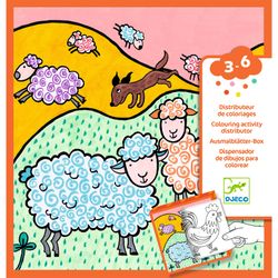 Dispensador de 10 páginas para colorir Djeco