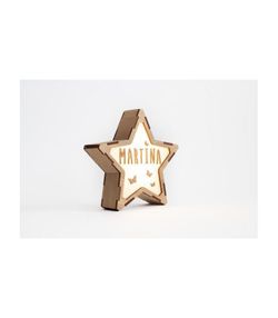 Estrella personalitzable amb kit de lletres - piles