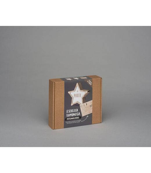 Estrella personalitzable amb kit de lletres - piles